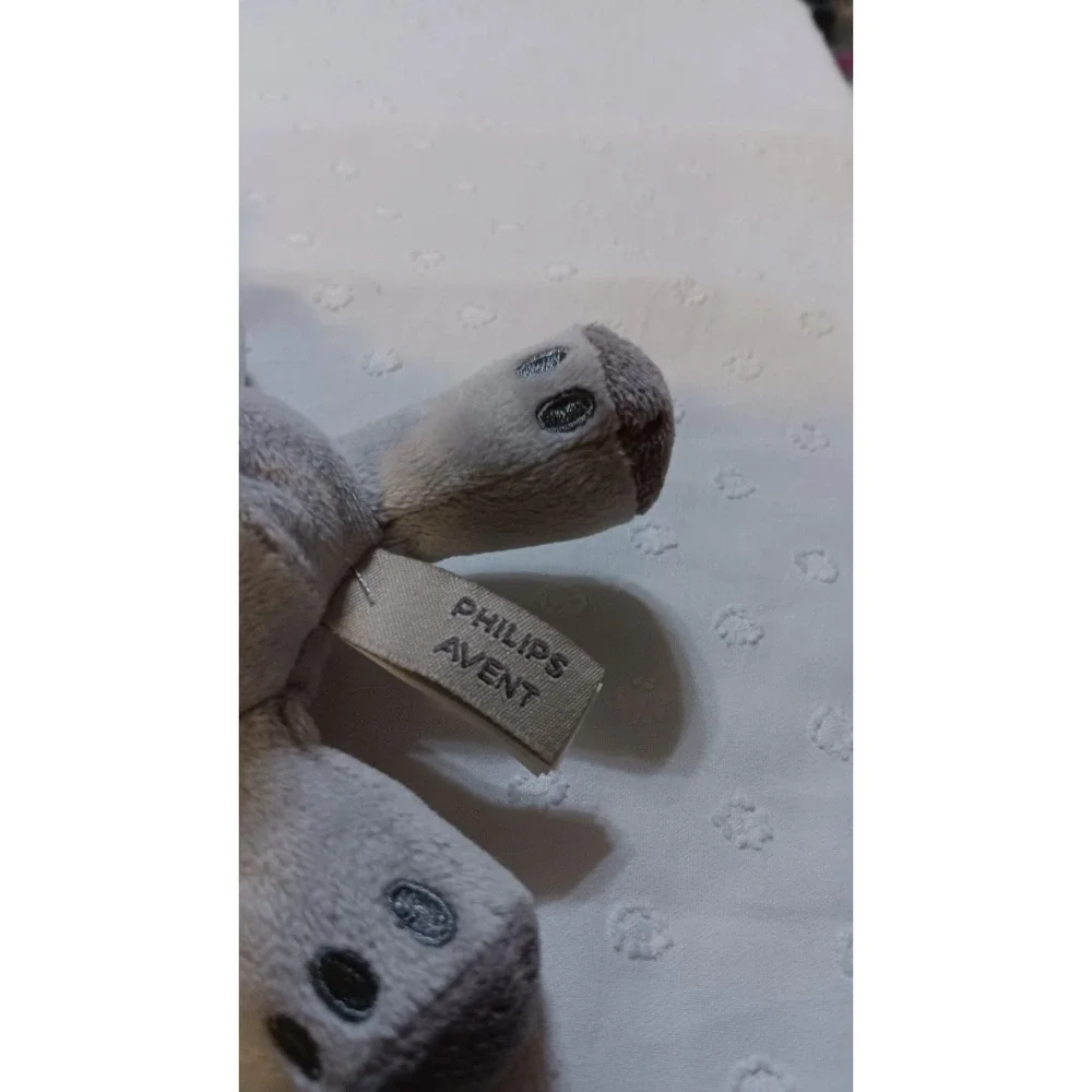 Lot (4) 3 Elephant Loveys Security Blanket 1 Elephant Paci Holder Gray Pink Blue